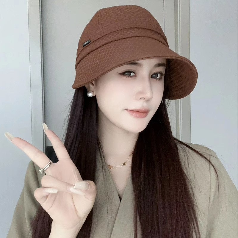 Người Cá Zhao Lushi Mũ Dành Cho Nữ Polyester Chống Tia Uv Mũ Chống Nắng Có Vành Rộng Cho Ngoài Trời Mùa Hè Mùa Xuân