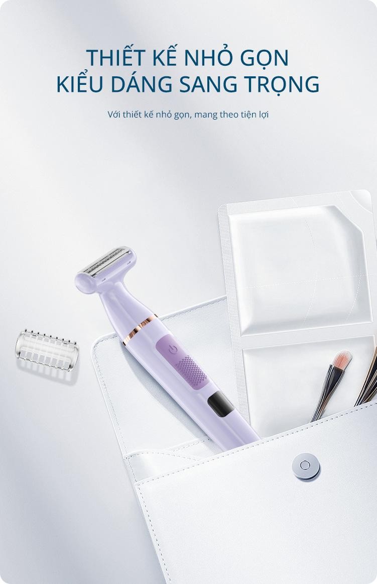 Mô tả Máy cạo toàn thân đa năng Enchen A1 - chống nước - lưỡi dao thép không gỉ - 3 in 1 - BH 6 tháng - 8