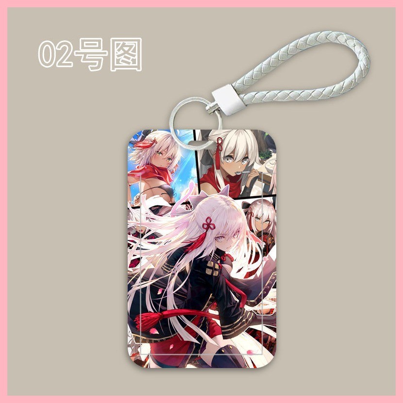 Hộp đựng thẻ Hộp đựng thẻ Vỏ bảo vệ Hộp đựng thẻ Karna Gilgamesh Emiya Shirou Tohsaka Rin Altria Pendragon Okita Soji số phận / Hộp đựng thẻ FGO Thẻ trường Thẻ bữa ăn sinh viên Thẻ kiểm soát truy cập Thẻ xe buýt Vỏ bảo vệ nhà máy Dây buộc
