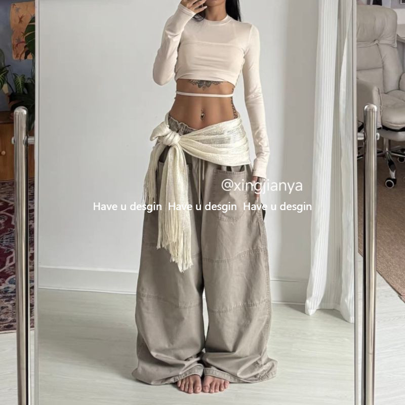 Have u desgin Jazz Hot Girl All-Match Phụ Kiện Tua Rua Đa Năng Mông Rèm Tua Rua Trang Trí Eo Đồ Trang Trí Sân Khấu Hiệu Suất Cá Tính Niche Nữ