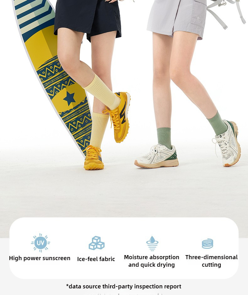 Mô tả CAMEL CROWN Ngoài Trời Nhanh Khô Quần Short Nữ Váy Quần Mùa Hè Co Giãn Băng Cảm Giác Chống Nắng Quần Short - 2