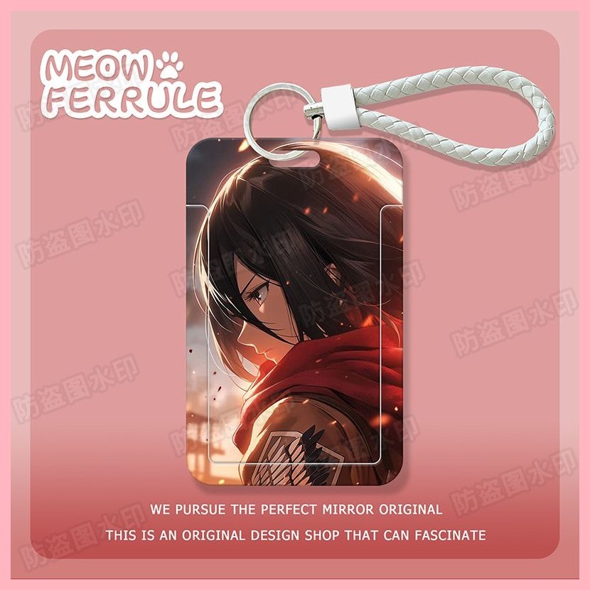 Hộp đựng thẻ Hộp bảo vệ thẻ Hộp đựng thẻ Attack on Titan Eren Jaeger Carla Jaeger Mikasa Ackerman Armin Arlert Attack on Titan Mikasa Giá đỡ thẻ trượt học sinh Thẻ bữa ăn Thẻ xe buýt Thẻ ID Vỏ bảo vệ Thẻ kiểm soát truy cập Thẻ nữ