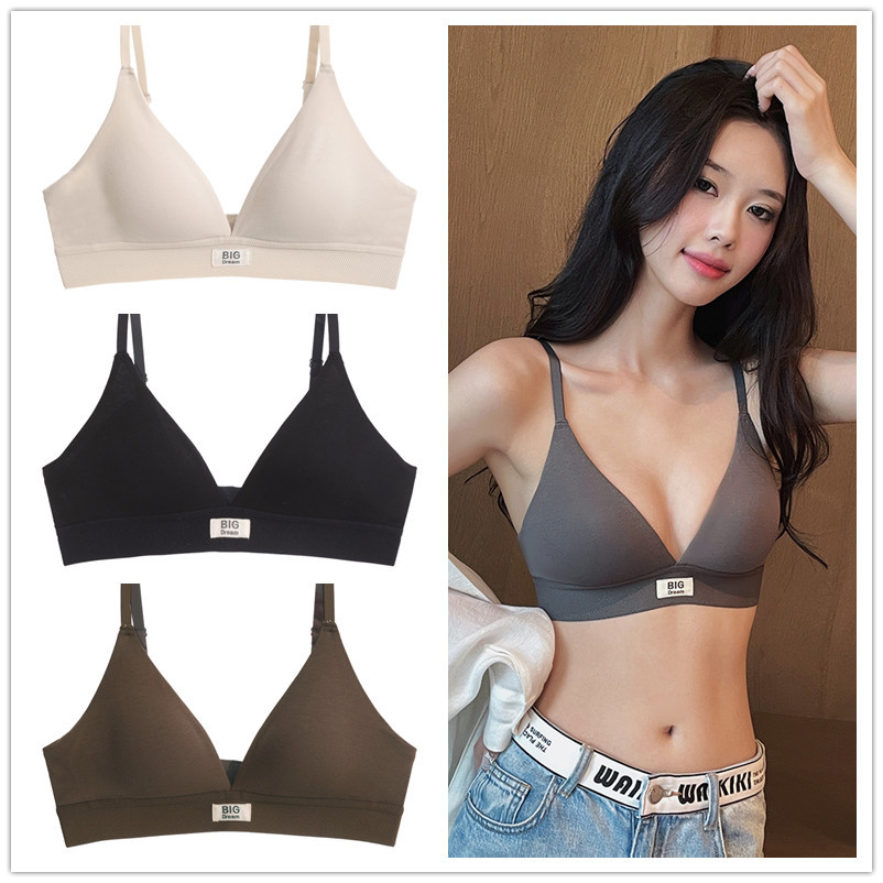 Quần lót không dây liền mạch dành cho nữ Đồ lót thể thao thời trang thoải mái Hot Girl Áo ngực cốc tam giác gợi cảm
