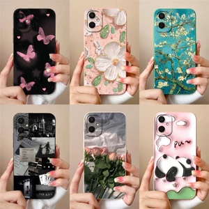 Vỏ Thiết Kế Mới Cho Samsung Galaxy A06 5G Vỏ Silicon Mềm Bảo Vệ Bướm Tím Đẹp Cho SamsungA06 GalaxyA 06 5G Vỏ Siêu Mỏng Capa
