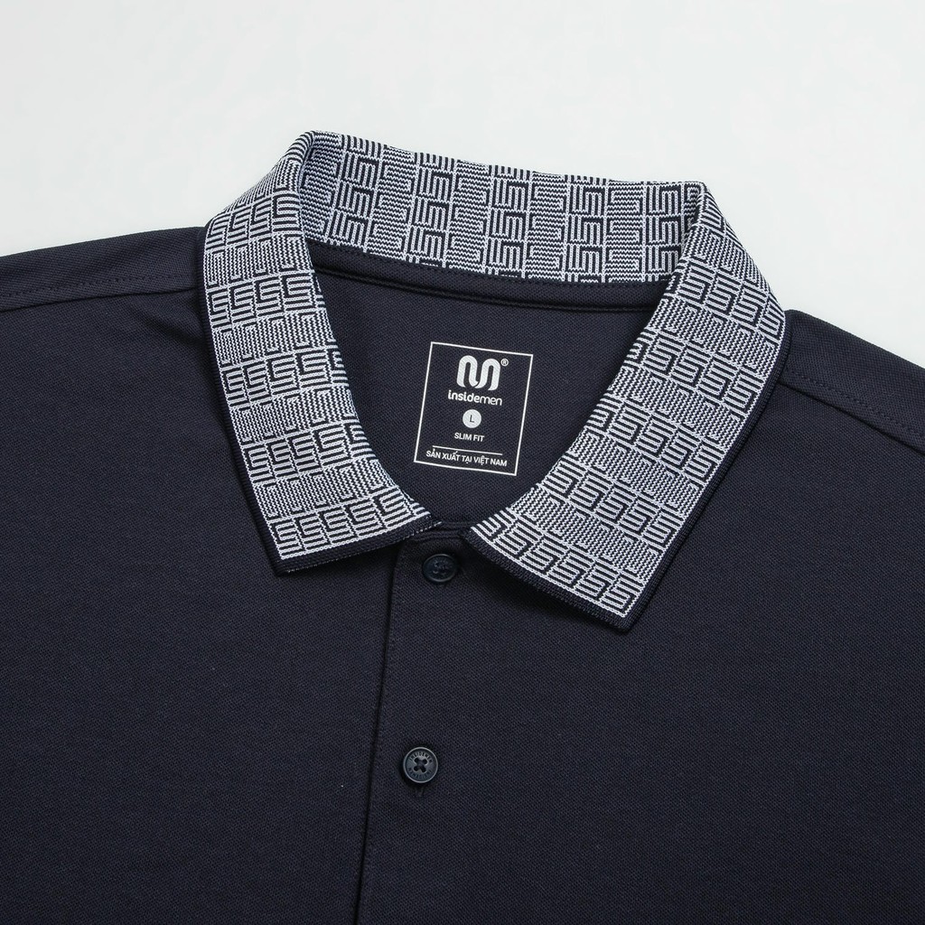 Mô tả Áo Polo Nam Tay Ngắn Insidemen Slim Fit ôm vừa vặn co giãn nhẹ IPS228AS0 - 4