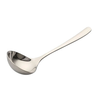 Thìa đầu lớn, muỗng ăn inox cán dài, đầu tròn, muỗng lớn gia đình
