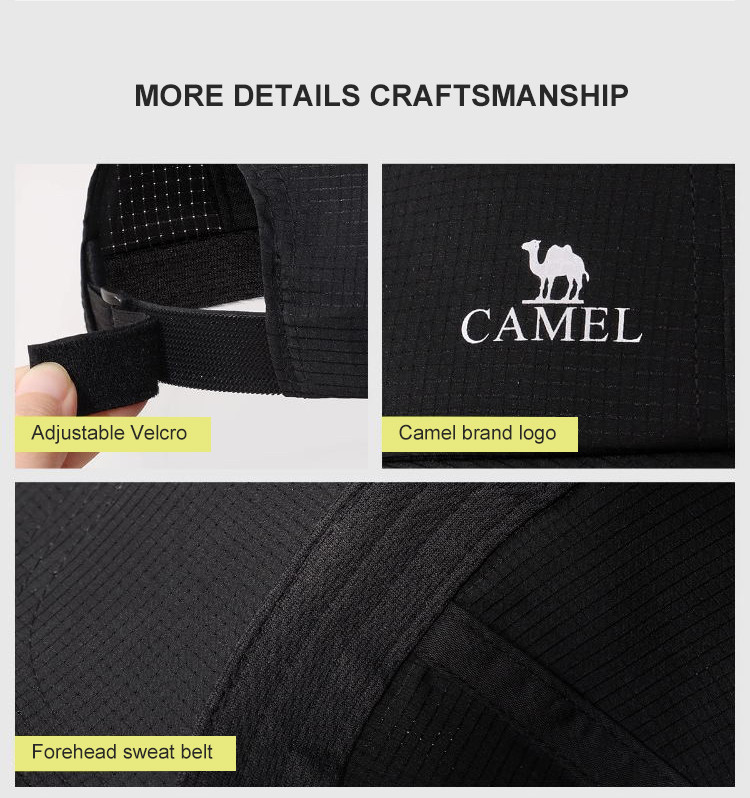 Mô tả Mũ bóng chày thể thao ngoài trời CAMEL CROWN dành cho nam và nữ Mũ chống nắng thoáng khí - 9
