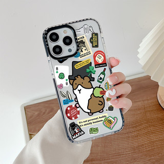 Seventeen HOSHI Ốp Lưng Hamster Hoạt Hình Dễ Thương Tương Thích Cho IPhone 11 14 15 16 Pro Max 12 13 Mini Cover X XR XS Max Silicone Mềm Clear SE 2022 6 7 8 Plus Vỏ Chống Sốc