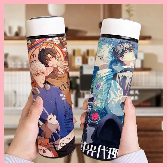 Cốc Nước Giữ Nhiệt Liên Kết Cốc Click Charles Lucas Jo Emma Time Agent Smart Thermos Cup Công Suất Lớn Thép Không Gỉ Di Động Giá Trị Cao Hiển Thị Nhiệt Độ Hoạt Hình Cốc Nước Ngoài Trời