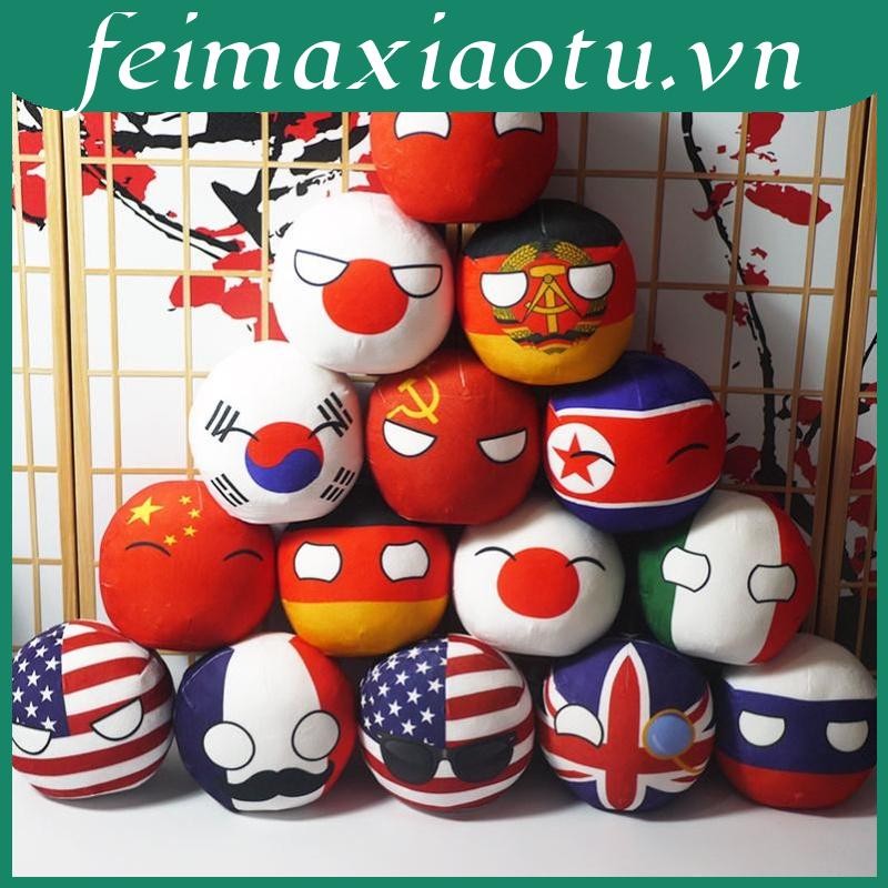 Đồ chơi nhồi bông Hình Quả Bóng Đồng Quê 10cm Cho Bé MINI Trang Trí Túi Xách Tay / Móc Khóa Phong Cách Đồng Quê Nước Ý Nhật Bản