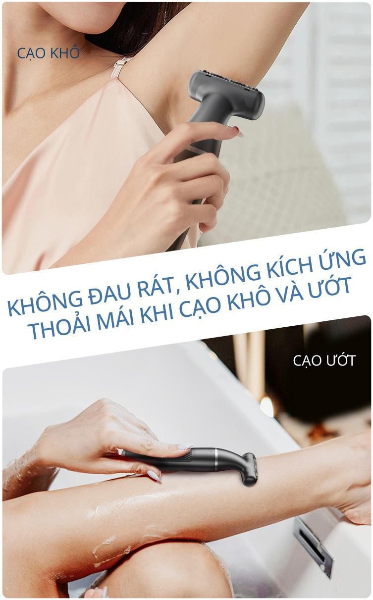 Mô tả Máy cạo toàn thân đa năng Enchen A1 - chống nước - lưỡi dao thép không gỉ - 3 in 1 - BH 6 tháng - 5