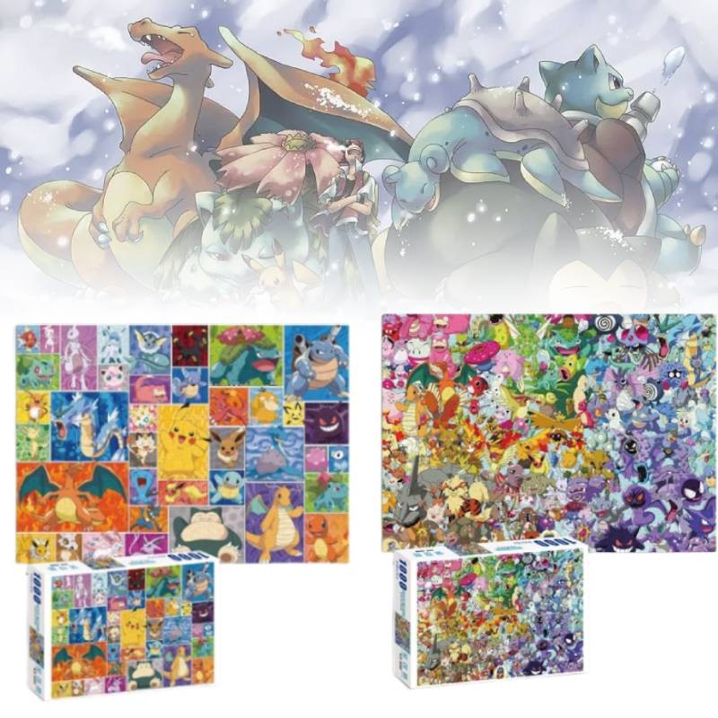 Thử thách Pokemon Ravensburger Ghép hình 1000 miếng Đồ chơi giáo dục sớm