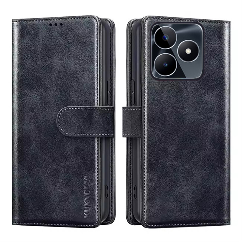 Ốp Điện Thoại Ví Cho OPPO Realme C63 C61 C65s C53 C51 C51s C60 4G Note 60 60x 50 Có Đựng Thẻ Đế Da Lật Từ Tính Bảo Vệ Vỏ Chống Sốc