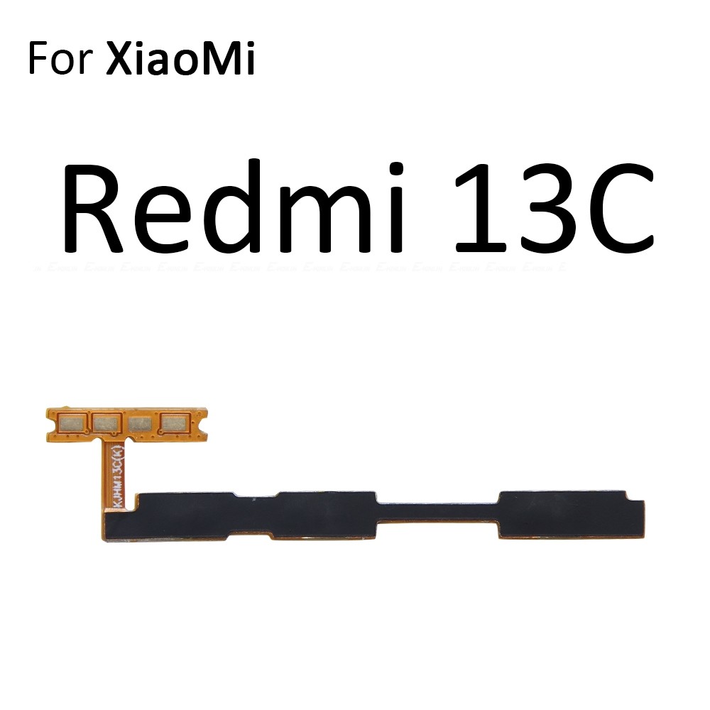 Tắt Tiếng Công Tắc Phím Nguồn BẬT TẮT Nút Âm Lượng Điều Khiển Cáp Mềm Cho Xiaomi Redmi 12 12C 13 13C 13R 14C 14R A3x A1 A2 A3 Plus Pro Thay Thế Các Bộ Phận