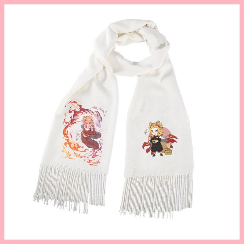 Khăn Demon Slayer Anime Hàng Hóa Khăn Giữ Ấm Dài Preppy Phong Cách Khăn Nam Nữ Sinh Thời Trang Quà Tặng Độc Đáo