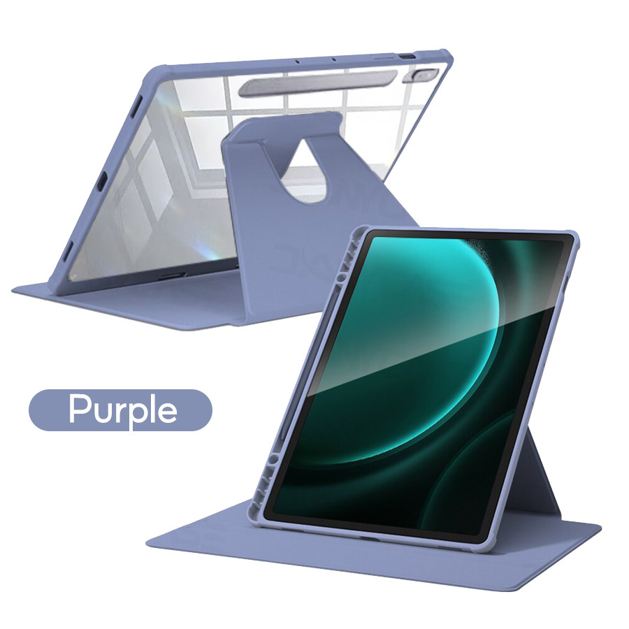 Mô tả Tbtic 720° Xoay Acrylic Cho Samsung Tab Ốp Lưng S10 A9 S9 S8 S7 Plus 11 FE 10.9 12.4 8.7 A8 10.5 X206 S6 Lite 10.4 P620 P610 P615 P613 Da Lật Có Thể Xoay Được Có Thể Điều Chỉnh - 12