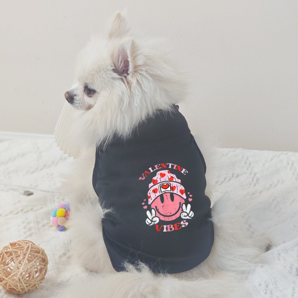 ✨ Hàng Mới Về ✨ S-2XL Gấu Cười Vui Nhộn In Hình Thoáng Khí Chó Vest Thú Cưng Xuân Hè Thoải Mái Cặp Đôi Ngày Lễ Quần Áo Cho Chó