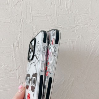 Ốp Lưng Cà Phê GIRL BOSS Cho IPhone 11 12 13 14 15 16 Pro Max X XS MAX XR 6 6s 7 8 Plus Màu Sắc Trong Suốt Chống Sốc Chống Rơi TPU Mềm