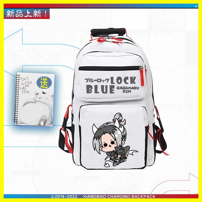 [Zoci] Schoolbag Blue Lock Isagi Bachira Nagi Blue Prison Blue Chain Anime Hàng hóa Hai chiều Nam Nữ Sinh Ba lô hợp thời trang Ba lô đi học