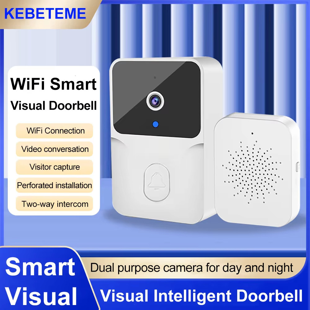 Camera chuông cửa Video WiFi không dây Liên lạc hai chiều Thay đổi giọng nói cho gia đình Tầm nhìn ban đêm An ninh gia đình thông minh Chuông cửa trực quan HD