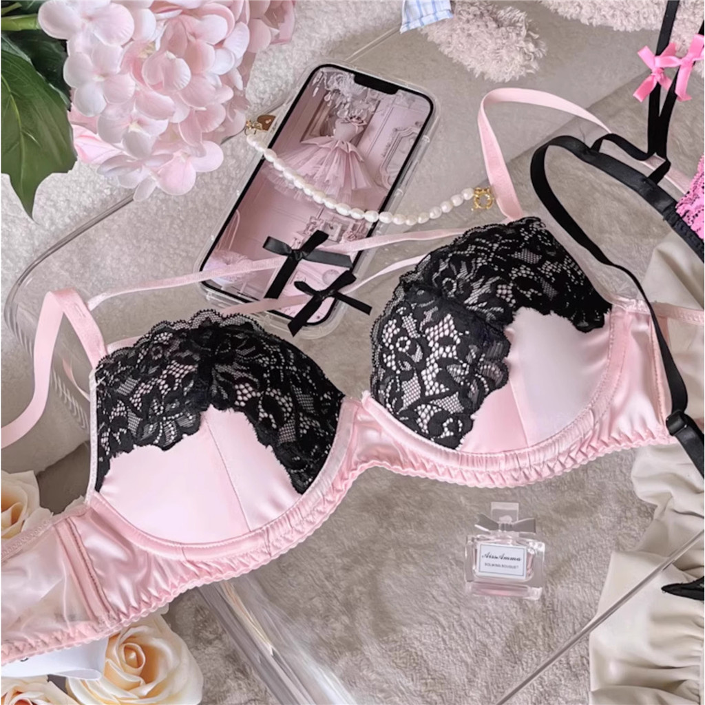 32-38ab Bọt Biển Mềm Ngực Nhỏ Nữ Vòng Thép Áo Ngực Ren Gợi Cảm Đồ Lót Thoải Mái Đẩy Lên Dưới Dây Quần Lót Nữ