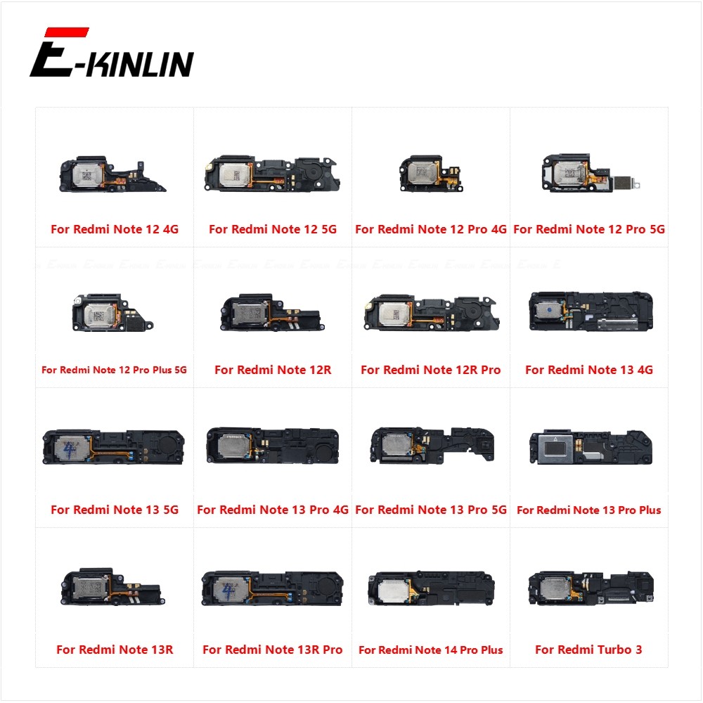 Loa Loa Âm Thanh Buzzer Cho Xiaomi Redmi Note 12 12R 12S 13 13R 14 Turbo 3 Pro Plus 4G 5G Loa Flex Cáp Thay Thế Các Bộ Phận