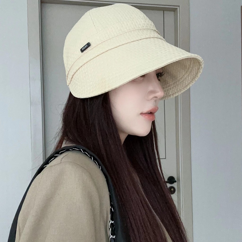 Người Cá Zhao Lushi Mũ Dành Cho Nữ Polyester Chống Tia Uv Mũ Chống Nắng Có Vành Rộng Cho Ngoài Trời Mùa Hè Mùa Xuân