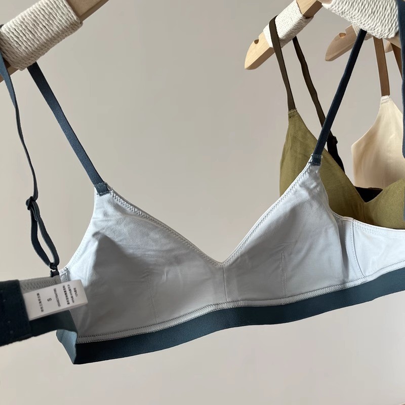 [Sản phẩm mới] Cốc mỏng liền mạch Áo ngực nữ trẻ trung không dây Quần lót ngực nhỏ Quần lót nữ Bralette