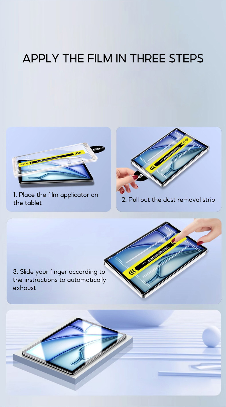 TBTIC Cho Xiaomi Pad 8 7 Pro Kính Cường Lực Bảo Vệ Màn Hình Với Công Cụ Căn Chỉnh 11.2 inch 2024 9H Độ Cứng Chống Trầy Xước Bong Bóng Lắp Đặt Miễn Phí Bảo Hiểm Toàn Diện – ảnh mô tả chi tiết 8