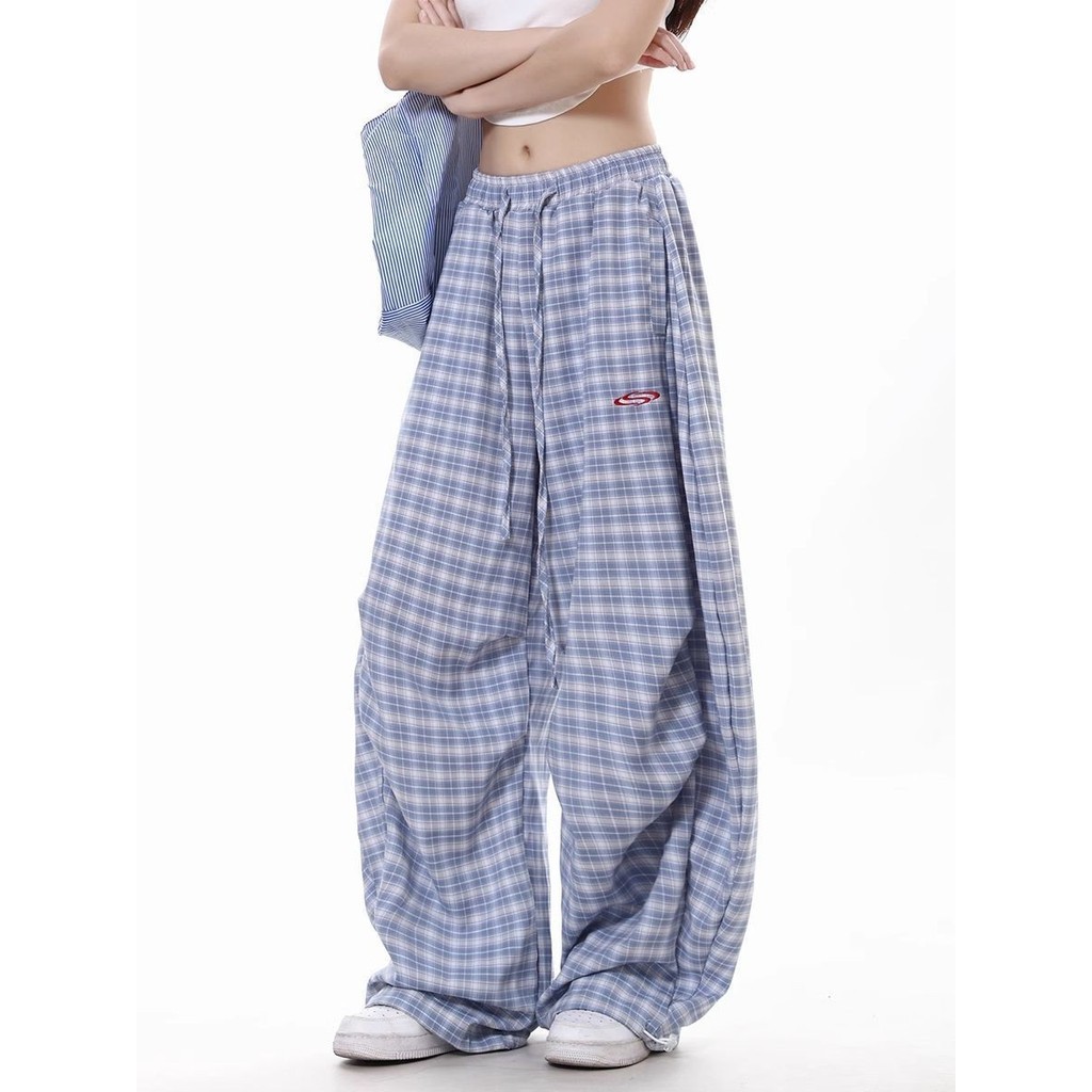 Quần thể thao mỏng phong cách retro Mỹ, phù hợp mùa hè với thiết kế drap