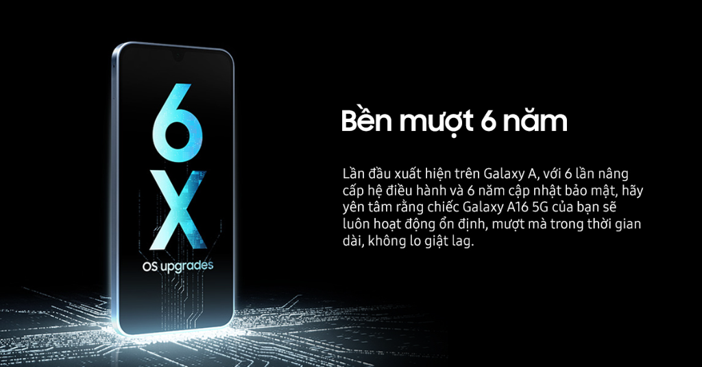 Mô tả Điện thoại Samsung Galaxy A16 5G (8GB/128GB), màn hình Super AMOLED 6.7", kháng bụi nước IP54 - 6