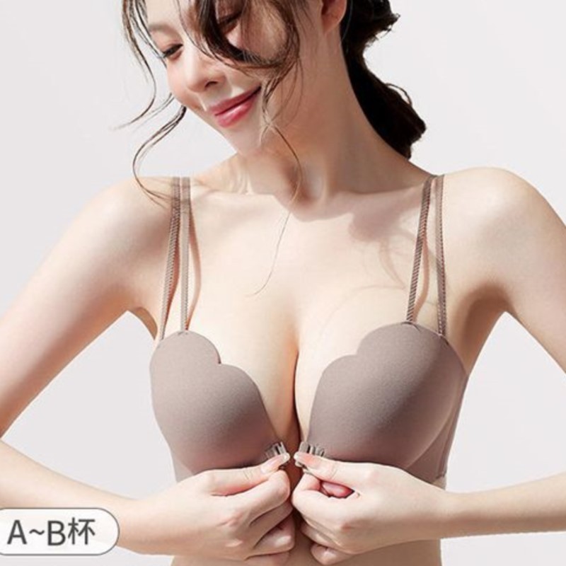 Liền Mạch Đẹp Lưng Quần Lót Nữ Non-Empty Cup Khóa Trước Ngực Nhỏ Tập Hợp Nhìn Lớn Top Hỗ Trợ Áo Ngực Chống Chảy xệ