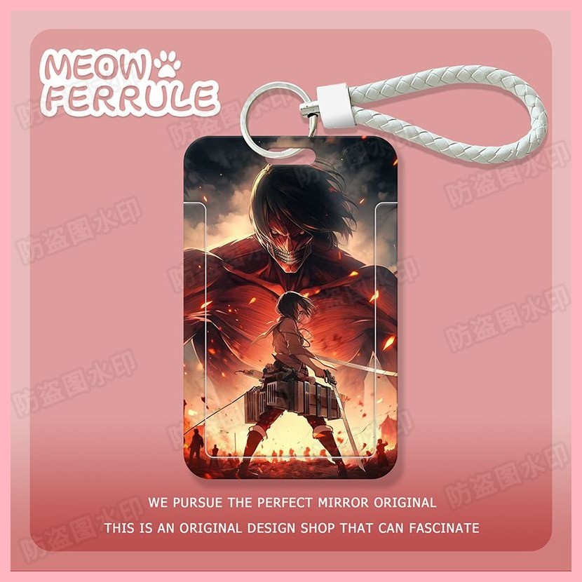 Hộp đựng thẻ Hộp bảo vệ thẻ Hộp đựng thẻ Attack on Titan Eren Jaeger Carla Jaeger Mikasa Ackerman Armin Arlert Attack on Titan Mikasa Giá đỡ thẻ trượt học sinh Thẻ bữa ăn Thẻ xe buýt Thẻ ID Vỏ bảo vệ Thẻ kiểm soát truy cập Thẻ nữ