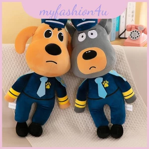 Labrador Dễ Thương Cảnh Sát Trưởng Sang Trọng Đồ Chơi Chất Lượng Cao Pp Cotton Làm Đầy Siêu Mềm Lông Ngắn Vàng / Xám 30cm 45cm 60cm