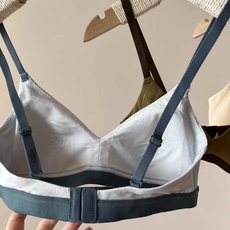 [Sản phẩm mới] Cốc mỏng liền mạch Áo ngực nữ trẻ trung không dây Quần lót ngực nhỏ Quần lót nữ Bralette