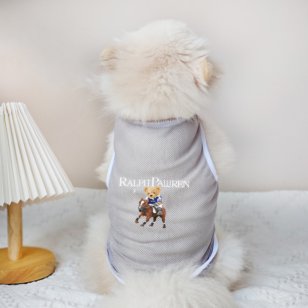 ✨ Hàng Mới Về ✨ S-2XL Mèo / Chó Thoải Mái Quần Áo Thú Cưng Cưỡi Gấu Họa Tiết In Hình Thoáng Khí Chó Lưới Áo Vest