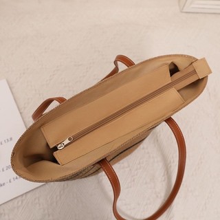 Túi dệt thời trang Túi xách nữ Giỏ mua sắm lớn Giỏ đựng đồ Túi xách để đi chơi mẹ