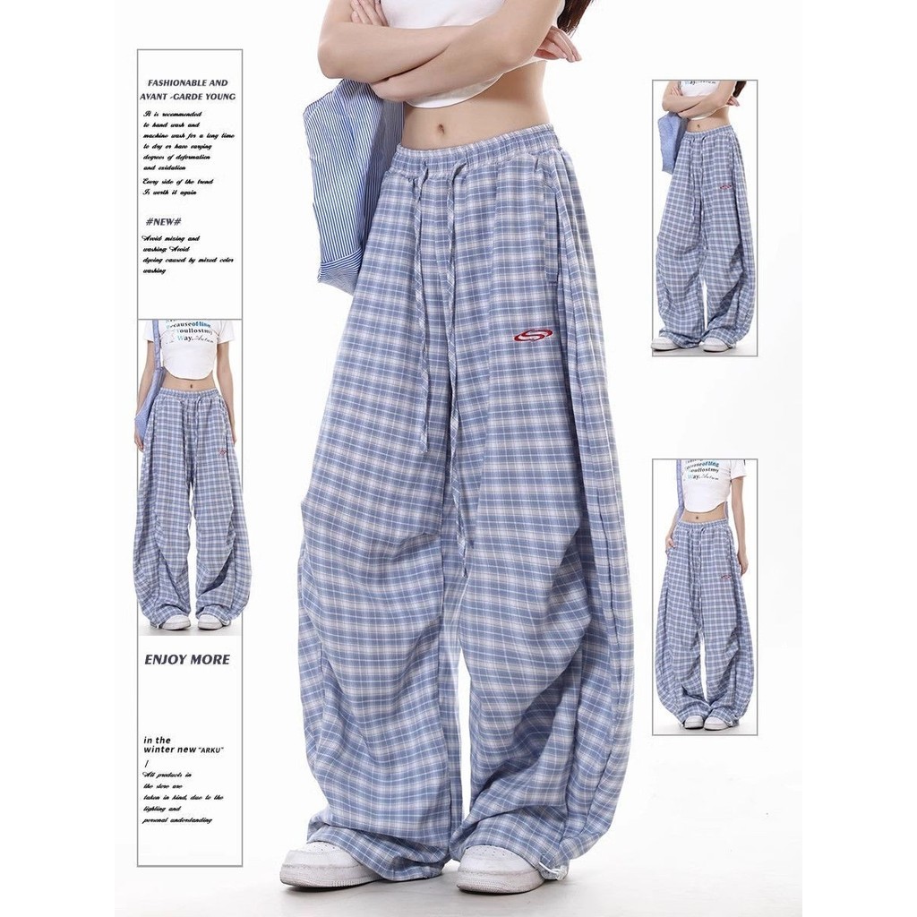 Quần thể thao mỏng phong cách retro Mỹ, phù hợp mùa hè với thiết kế drap