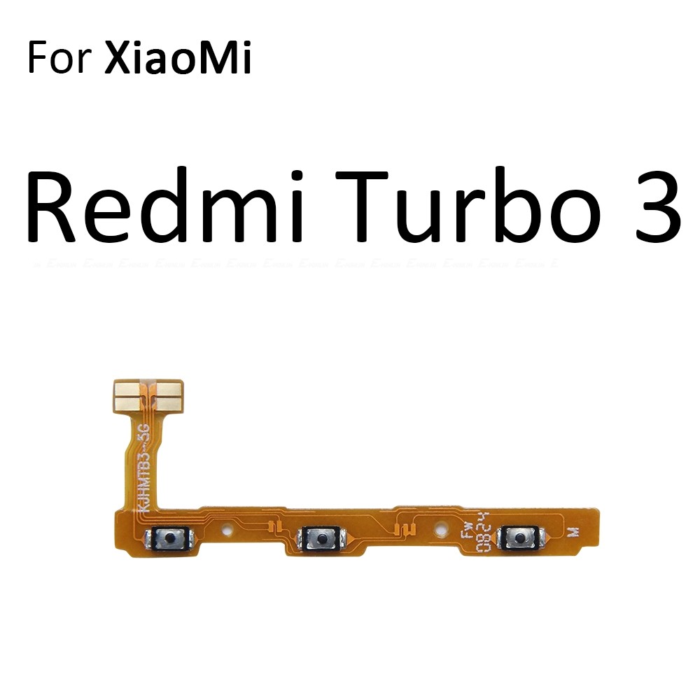 Tắt Tiếng Công Tắc Phím Nguồn BẬT TẮT Nút Âm Lượng Điều Khiển Cáp Mềm Cho Xiaomi Redmi Turbo 3 Note 12 12R 13 13R Pro Plus 4G 5G Thay Thế Các Bộ Phận