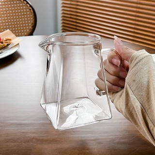 Cao Borosilicate Dung Tích Lớn Có Tay Cầm Olecranon Thủy Tinh Influencer Trái Cây Trà Cốc Nước Bong Bóng Cốc Cà Phê Uống