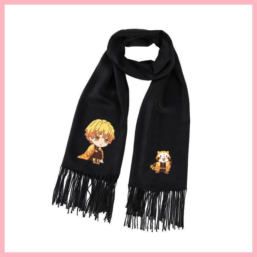 Khăn Demon Slayer Anime Hàng Hóa Khăn Giữ Ấm Dài Preppy Phong Cách Khăn Nam Nữ Sinh Thời Trang Quà Tặng Độc Đáo