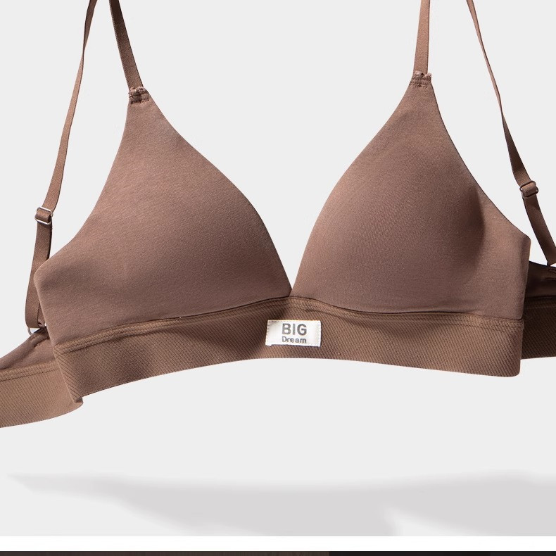 Quần lót không dây liền mạch dành cho nữ Đồ lót thể thao thời trang thoải mái Hot Girl Áo ngực cốc tam giác gợi cảm