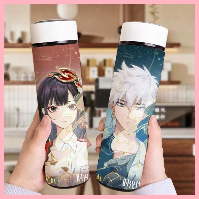 Cốc Nước Giữ Nhiệt Liên Kết Cốc Click Charles Lucas Jo Emma Time Agent Smart Thermos Cup Công Suất Lớn Thép Không Gỉ Di Động Giá Trị Cao Hiển Thị Nhiệt Độ Hoạt Hình Cốc Nước Ngoài Trời