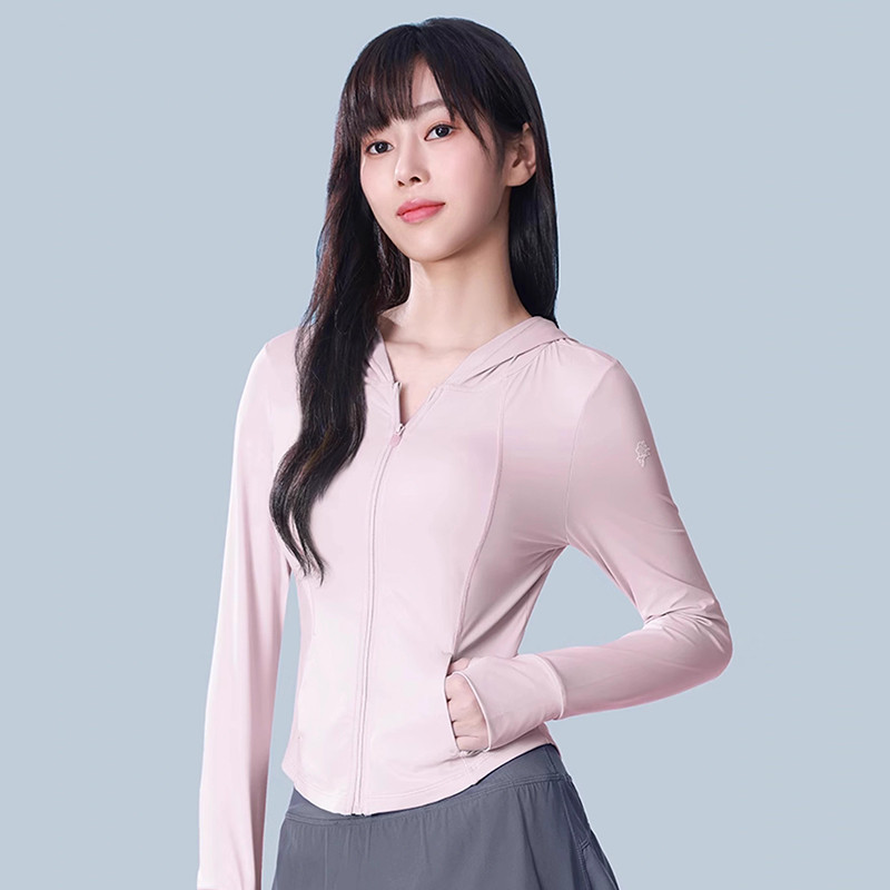 Mô tả CAMEL CROWN Quần áo chống nắng Áo khoác ngắn thoáng khí băng chống tia cực tím dành cho nữ - 8