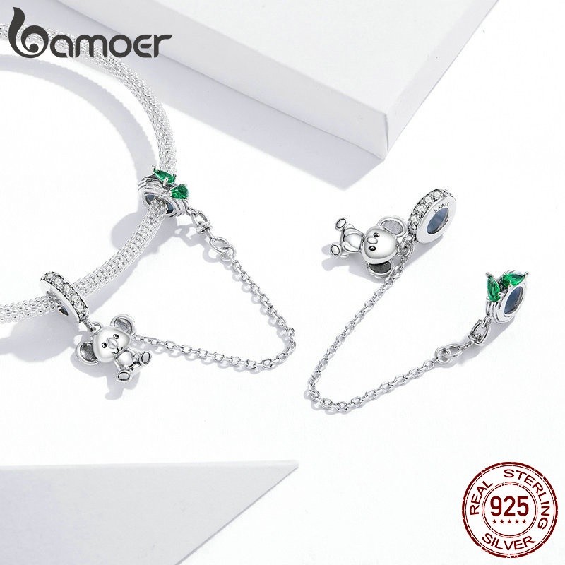 Mô tả Bamoer Bạc 925 Dây Xích An Toàn Trái Tim Vĩnh Cửu Trang Sức Vòng Tay Quyến Rũ Quà Tặng Cặp Đôi Đa Năng - 11