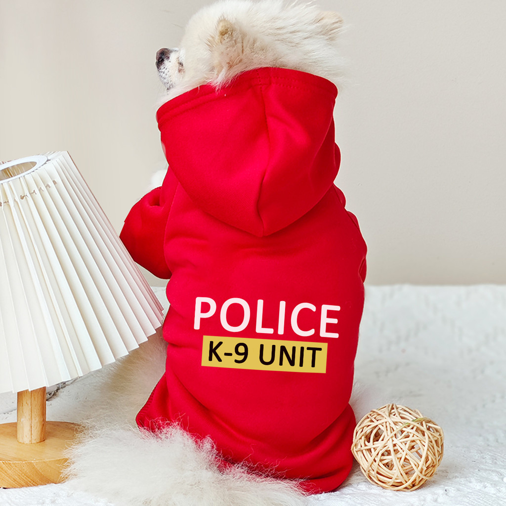 Áo Vest in họa tiết cảnh sát cho mèo / chó mèo ấm áp cho chó nhỏ và vừa