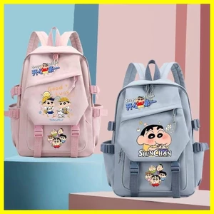 Schoolbag Crayon Shin-chan Nohara shinnosuke Crayon Shin-chan Campus Túi đi học đơn giản Học sinh trung học cơ sở Ba lô thời trang Ba lô Anime giá trị cao
