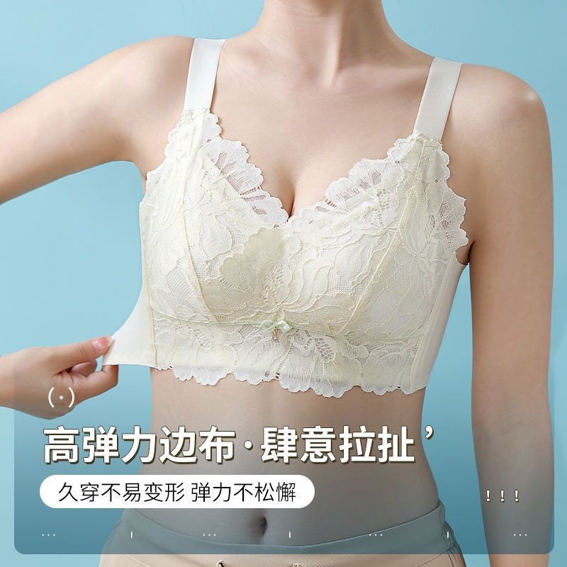 Mùa Hè Mỏng Quần Lót Nữ Lớn Ngực Nhỏ Full Cup Áo Ngực Kích Thước Lớn Chống Chảy xệ Phụ Trợ Ngực Áo Ngực Có Thể Điều Chỉnh