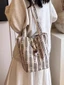 Mùa Hè Dung Tích Lớn Vải Phong Cách Mới Xô Chữ Tình Yêu Vải Lanh Cotton Tote Túi Vải Đi Lại Túi Nữ Một Vai