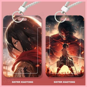 Hộp đựng thẻ Hộp bảo vệ thẻ Hộp đựng thẻ Attack on Titan Eren Jaeger Carla Jaeger Mikasa Ackerman Armin Arlert Attack on Titan Mikasa Giá đỡ thẻ trượt học sinh Thẻ bữa ăn Thẻ xe buýt Thẻ ID Vỏ bảo vệ Thẻ kiểm soát truy cập Thẻ nữ